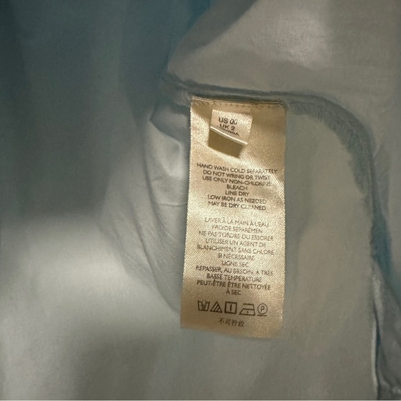 MAEVE x ANTHROPOLOGIE The Clarissa High-Low Buttondown Beaded Peace Size 00 - Picture 11 of 13